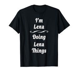 Camisa personalizada con nombre de Lena Lena Birthday Camiseta