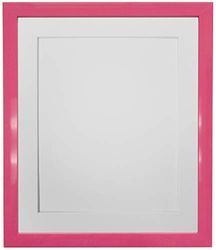 FRAMES BY POST Marco de Fotos (1,9 cm), Color Rosa, Soporte Blanco, 14 x 11 Image Size 12 x 8 Inch