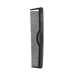 T4B Lussoni Cutting Comb Shatterproof Carbon Hair Cutting Comb for All Hair Types with Antistatic and Negative Ions, Coarse and Fine Teeth (100)