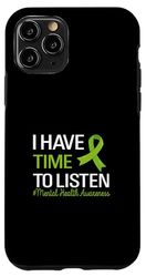 Ho tempo di ascoltare Groovy Mese di sensibilizzazione sulla salute mentale Custodia per iPhone 11 Pro