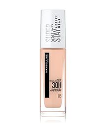 Maybelline New York vattentät make-up, foundation med hög täckförmåga, långvarig ansiktsmink, Super Stay Active Wear, färg: Nr 5 Light Beige (mycket ljus), 1 x 30 ml