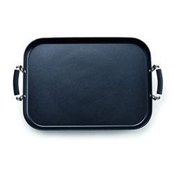 MasterPro Smart | Plancha Teppan Yaki de 32 x 23 cm | En aluminium forgé | Triple couche d'acier et d'aluminium | Anses ergonomiques | En acier inoxydable | Tous types de cuisinières