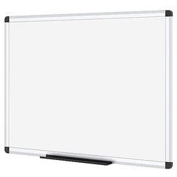 VIZ-PRO Droog Veeg Magnetisch Whiteboard, Zilver Aluminium Frame, 90 x 60 cm