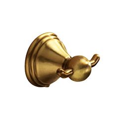 Gedy Kobe Double Coat Rack, Bronze Finish, Measures 5.5 x 8.2 x 7.5 cm and Weight 0.1 kg, Towel Holder in Stainless Steel and Cromall, 2 Years Warranty, R&D Design, Unique