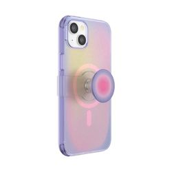 PopSockets: PopCase PlantCore para MagSafe - Funda a base de plantas para iPhone 14 Plus con un Soporte y Agarre Deslizante PopGrip Slide con Top Intercambiable - Aura