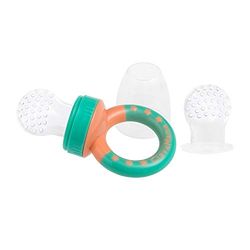 Clevamama - Alimentador anti-afogamento de frutas e legumes - mordedor para bebés + 6 meses turquesa