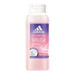 adidas Active Skin & Mind Skin Rescue Gel Doccia Donna, Dermatologicamente Testato, Complesso a Base di Glicerolo e Acido Ialuronico, Idratazione profonda, Vegan, Adatto alle Pelli Sensibili, 250 ml