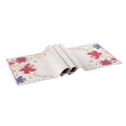 Villeroy & Boch Mariefleur Caminho de mesa tapeçaria, 70% algodão e 30% poliéster, vermelho, 20 x 15 x 5 cm