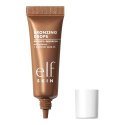 e.l.f. SKIN Bronzing Drops Mini, bronzer liquido per viso e corpo, crea un glow abbronzato, infuso con vitamina E, prodotto vegano e non testato sugli animali, Pure Gold