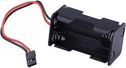 YUNIQUE NEDERLAND 1 stuk compartiment 4 AA-batterijen met JR-stekker kabel, zwarte kleur