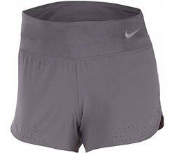 Nike W Nk Eclipse 3In, Pantaloncini Sportivi Donna, Gunsmoke/Reflective Silv, 2XL