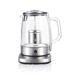 Wilfa CHA Teiera elettrica - 2200 watt, 1,25 litri di capacità, coperchio con filtro, 4 impostazioni di temperatura, color argento