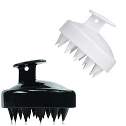 PARENCE.- Set van 2 hoofdhuidmassageborstels - Stimulators voor siliconen hoofden - Droog en nat haar - 2 stuks, willekeurige kleuren