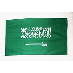 AZ FLAG Bandera de Arabia Saudita 150x90cm - Bandera SAUDÍ 90 x 150 cm