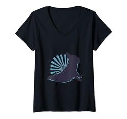 Mujer Yoga Namaste Mandala Espiritual Camiseta Cuello V