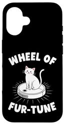 Wheel Of Fur-Tune Robot Vacuum Cleaner Funny Cat Case for iPhone 16