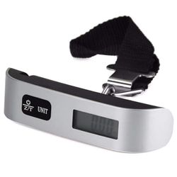 PARENCE.- Bilancia digitale per bagagli - Bilancia elettronica portatile per bagagli fino a 50 kg - Schermo LCD compatto e leggero - Ideale per aereo, viaggio, valigie e bagagli a mano
