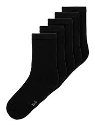 NAME IT Uniseks sokken, zwart, 34-36 EU