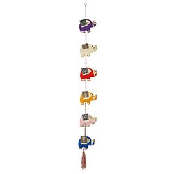laroom 14029 – Pendentif éléphant de Tissu 85 cm, Couleur Multicolore