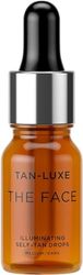 TAN-LUXE The Face - Gotas autobronceadas, medianas/oscuras (10 ml) para añadir gotas de bronceado al cuidado de la piel para un bronceado facial personalizado, libre de crueldad y vegano