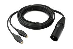 System-S Ersättningskabel 2 m XLR 4-polig kontakt för Sennheiser HD 660 650 600 580 hörlursadapter