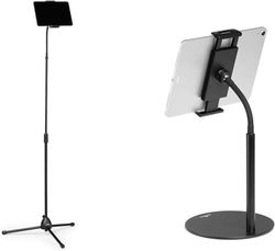 Durable 894301 Twist Combi - Soporte para Tableta/iPad/teléfono móvil, 4,7-13 Pulgadas, para Mesa y Suelo, Color Negro
