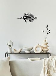 Hanah Home Accesorio de pared de metal decorativo negro elegante, 35 x 20 cm, 100% metal, 2 mm de grosor, perfecto para decoración moderna del hogar y arte de pared único