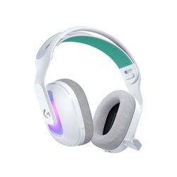 Logitech G G522 LIGHTSPEED casque gaming sans fil, LIGHTSYNC RVB, micro bande passante complète et audio synchronisé avancé, triple connectivité - LIGHTSPEED, Bluetooth, USB-A vers USB-C pour PC-Blanc