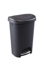 Rubbermaid NEW 2019 VERSION Step-On Lid Trash Can for Home, Kitchen, and Bathroom Garbage, 13 Gallon, Black