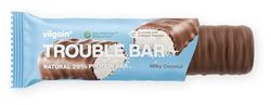 Vilgain Double Trouble Protein Bar | Two-layer nut bar with 29% protein & stevia sweetness | Bar ideal for muscle building & snacking (55g, Coconut)