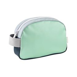 BÉABA, Toilettas voor baby/kinderen, waterdicht, grote inhoud 2,5 l, brede opening met ritssluiting, naametiket, gumeffect, Faro, Matcha Latte