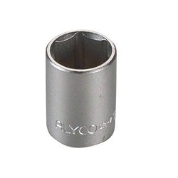 ALYCO 190256 - Llave de vaso 1/4" cromado mate 6 caras en pulgadas 1/4"