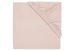 Jollein spännlakan jersey – för barnsäng – vild ros – 60 x 120 cm – 100% bomull – dra-på-lakan – gammalrosa