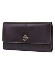 Timberland Vrouwen lederen RFID Flap Wallet Cluth Organizer, One Size, Bruin (Bewolkt)