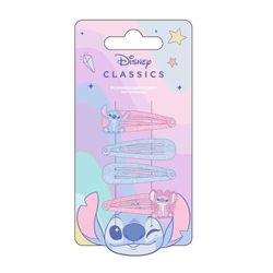 Hair Accessories Clips 4 Pieces Stitch 6.5 X 12.5 X 0.1 Cm