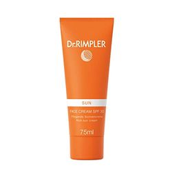 Dr. Rimpler – Sun Face Cream SPF 30 – Skötsel solkräm med särskilt hög bredbands-UV-filter, solmjölk, 1-pack (1 x 75 ml)