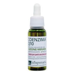 La Saponaria Coenzyme Q10 Serum, Anti-Ageing, Wrinkles & Fine Lines, Antioxidant, Vitamin E, Firming, All Skin Types, Moisturiser, Natural, Vegan, Cruelty-Free, Recycled Packaging, Organic, 30ml