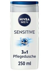 NIVEA MEN Gel douche Sensitive 3 en 1, 250 ml