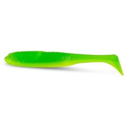 Iron Claw MOBY Soft Bits - Slim Jim Non-Toxic, 10 cm - 16 cm, 10 färger, med krokkanal, UV-responsivt material, 100% giftfritt, tillverkat i Tyskland (GCH - Green Chartreuse 16 cm)