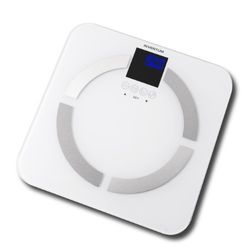 Inventum PW720BG Bilancia pesapersone elettronica Quadrato Argento, Bianco bilance pesapersone