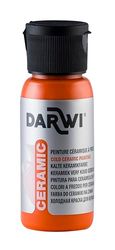 DARWI - DA0380050752C - Un flacon de Peinture Brillante Pour Céramique - Coloris Orange - 50 ML - DARWI CERAMIC - Peinture Pour Céramique - Loisirs Créatifs - Activité Manuelle - Bricolage
