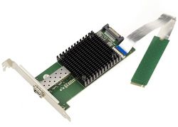 KALEA-INFORMATIQUE Scheda M2 con 1 porta di rete in fibra 10G SFP+ - ETHERNET per porta PCIe tipo M.2, chiave M o B+M con chipset Intel JL82599EN