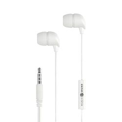 Music Sound | Wired Headphones Fullcolor Intra-auriculaires | In-Ear Stereo Headphones with Cable and Built-in Microphone - 3.5mm Jack - 1.2m Anti-Tangle Cable - White