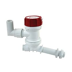 Rule Heren 403C serie toernooi-Livewell pomp, schuine inlaat GPH, wit/rood, gallons per Hour = 800 | Inlet Style = Angled | of