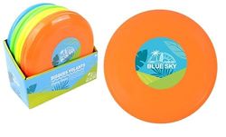 BLUE SKY - Pak met 12 vliegende schijven/frisbee - Buitenspel - 047903PA - Willekeurige kleur - Kunststof - Speelgoed voor kinderen en volwassenen - Buitenspel - Frisbee - Vanaf 3 jaar
