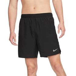 Nike DF Challenger Pantaloncini, Nero/Nero/Nero/Reflective S, L Uomo