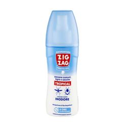 ZIG-ZAG lozione antizanzare corpo, Repellente zanzare zecche tafani, Inodore, 100 ml
