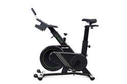 Bicicleta ciclo indoor SALTER S-100. Bicicleta estática Ciclo Indoor Spinning. Volante de Inercia 18 kg, Nivel Avanzado, Pantalla LCD, Fitness