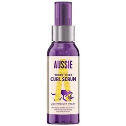 Aussie Work That Curl Hair Serum For Curly Hair, With Australian Jojoba Seed Oil, Curl Control, Protects Curly Hair And Amps Up Curls, 90 ml