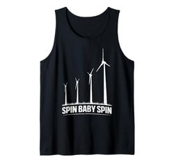 Energy SPIN BABY SPIN FUNNY Electricity Tank Top